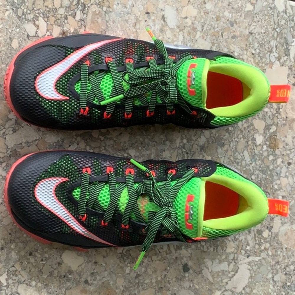 Nike Lebron James XII basketball shoes.